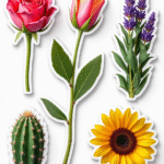 Flowers & Plants - Sticker Sheet v8